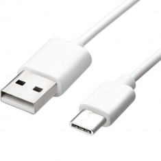 Cablu de date si incarcare de la USB-A catre USB Type C, lungime 3M, alb, pentru smartphone-uri, PS4/PS5, Xbox, tablete si gadgeturi foto