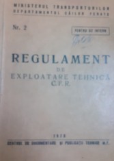 REGULAMENT DE EXPLOATARE TEHNICA CFR