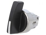 Comutator rotativ 22mm 3 poziții negru