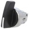Comutator rotativ 22mm 3 poziții negru