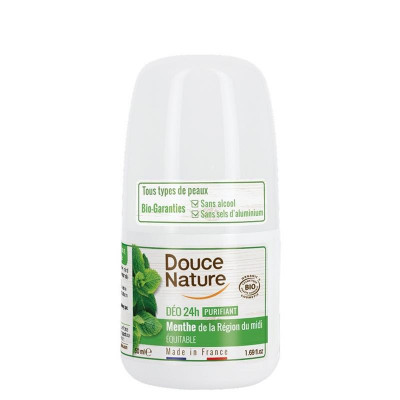 Deo Roll On Purifiant cu Menta Bio 50ml Douce Nature foto