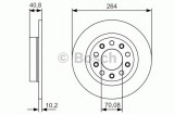 Disc frana ALFA ROMEO GIULIETTA (940) (2010 - 2016) BOSCH 0 986 479 C41