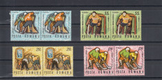 1970 LP 718 CAMPIONATELE MONDIALE HOCHEI PE GHEATA PERECHE SERII MNH foto