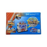 Set Jucarie Parcare Ambulanta cu 2 Masinute, Baieti 1-12 Ani, Plastic Multicolor, Creativitate si Imaginatie