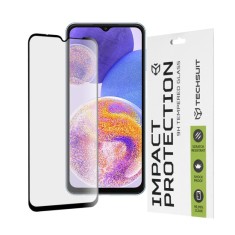 Folie pentru Samsung Galaxy A13 4G / M13 / A23 / A23 5G / F23 / M23 / M33 / F13 - Techsuit 111D Full Cover / Full Glue Glass - Black