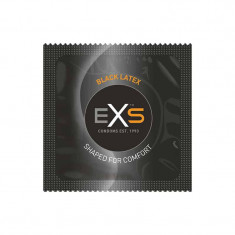 Prezervative EXS Black Latex, 10 bucati