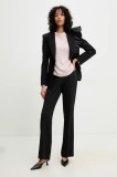 Answear Lab sacou și pantaloni femei, culoarea negru
