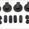 Set 4 butoane universale negre pentru aragaze cuptoare