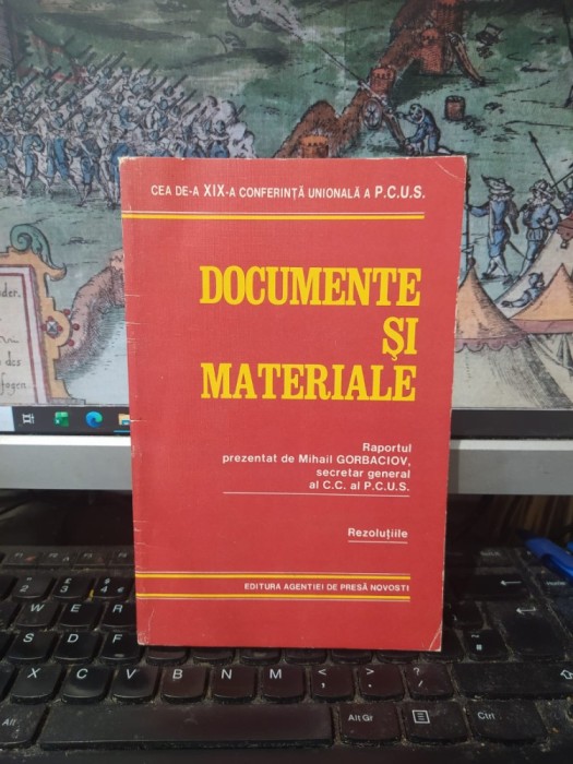 Mihail Gorbaciov, Raportul prezentat la cea de a XIX-lea Conferință Unională a P.C.U.S.. Documente și materiale. Rezoluții, Moscova 1988, 058