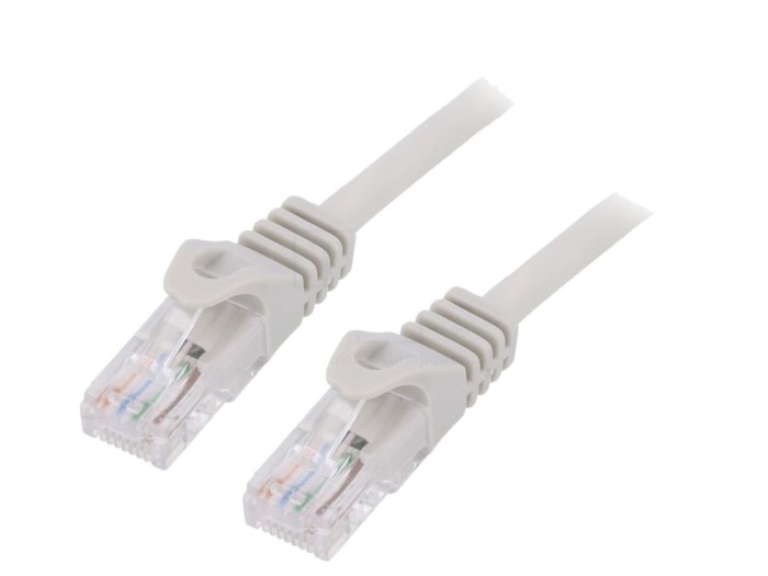 Patch Cord U/UTP Cat6 10m Gri