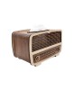Cutie Servetele Lemn Model Radio Retro Vintage 22x13x13cm Suport Servetele Decorativ Elegant