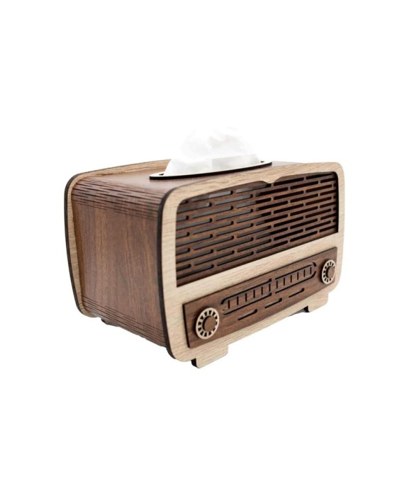 Cutie servetele lemn model radio