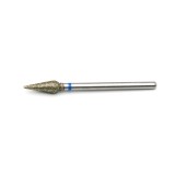 Bit pentru cuticulă diamant, picătură, br&acirc;u albastru, 266/040B