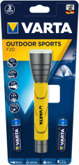 Lanterna LED Varta Outdoor Sports F20 + 2 baterii AA Longlife Power foto