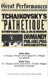 Pyotr Ilyich Tchaikovsky / Eugene Ormandy Conductor The Philadelphia Orchestra - Symphony No. 6 In B Minor, "Pathetique", Caseta audio