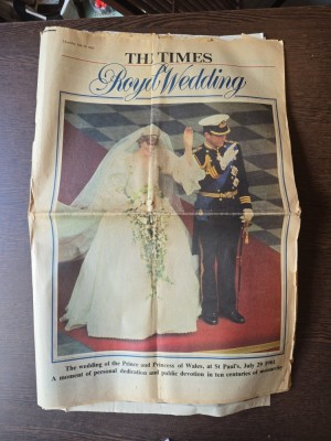 Royal Wedding - The Times - 30.07.1981 foto