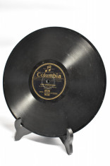 Disc vechi pentru Patefon Gramofon Columbia Hora si Sarba Crasmareselor foto