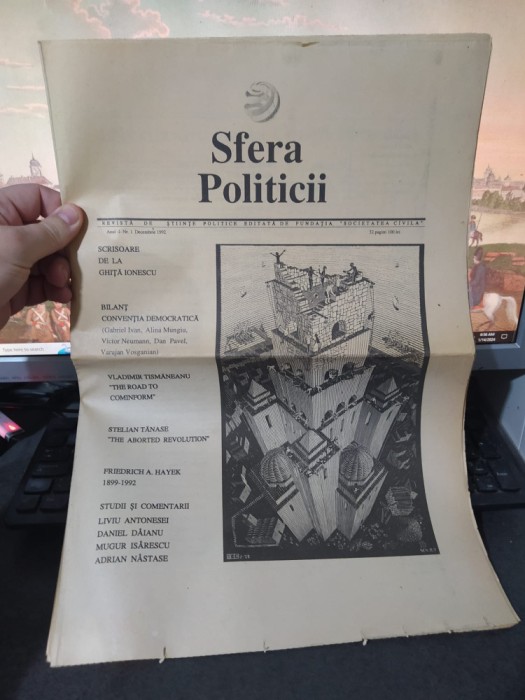 Sfera Politicii, anul I, nr. 1, decembrie 1992, Bilanț Convenția Democratică 074