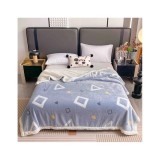 Cumpara ieftin Patura Cocolino cu Blanita pentru Pat Dublu, Triunghi - JOJ626