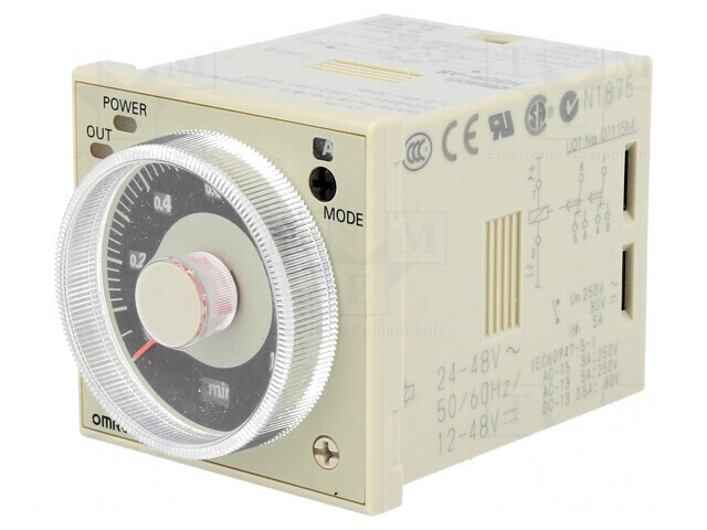 Timer Programabil DPDT 250VAC/5A IP40 24-48VAC/12-48VDC