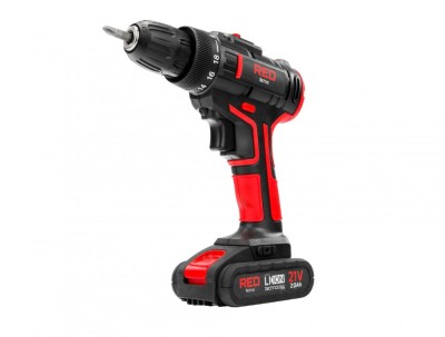 Bormasina electrica cu acumulator, 21 V, Red Technic RTWA0075 foto