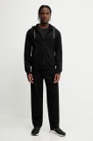 EA7 Emporio Armani trening din bumbac barbati, culoarea negru, AF13512.7M000236