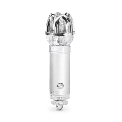 Mini purificator de aer, auto, argintiu, compact si elegant, usor de asezat in orice autovehicul, functioneaza prin ionizare foto