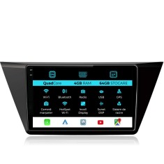 Navigatie Dedicata Volkswagen Touran (2015 - 2020),QuadCore, 10Inch, 4Gb Ram, 64Gb Stocare, Carplay