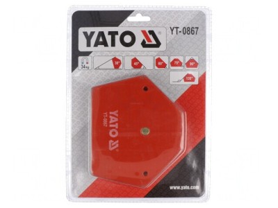 Dispozitiv Fixare Magnetic pentru Sudură 34kg 111x136x24mm foto
