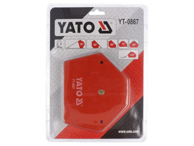 Dispozitiv Fixare Magnetic pentru Sudură 34kg 111x136x24mm