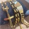 SET Lant medalion si bratara INOX placat =90ron