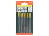 Set 5 P&acirc;nze Fierăstrău Lemn și PAL 74mm CLEAN WOOD