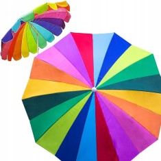 Umbrela de plaja multicolora