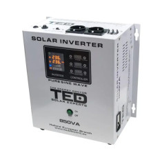 Invertor Solar Fotovoltaic Monofazat Off-Grid, 12V 850VA 500W MPPT cu unda sinusoidala pura, TED Electric
