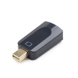 ADAPTOR video GEMBIRD, Mini-DisplayPort (T) la HDMI (M), rezolutie maxima Full HD (1920 x 1080) la 60Hz, black, &quot;A-mDPM-HDMIF-01&quot; (timbru verde 0.08 l