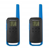 Resigilat : Statie radio PMR portabila Motorola TALKABOUT T62 BLUE set cu 2 buc