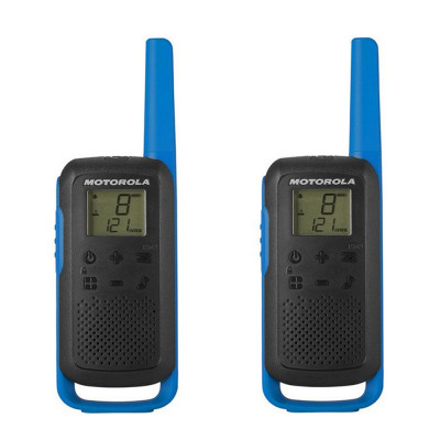 Resigilat : Statie radio PMR portabila Motorola TALKABOUT T62 BLUE set cu 2 buc foto
