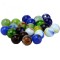 Set 48 de bile multicolore din sticla, 16 mm