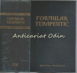 Cumpara ieftin Formular Terapeutic, L. Chioasa, M. Neuman, H. Leiba, Editura Medicala, 1956, 2079 pagini, Bucuresti, Carte Medicina