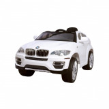 Cumpara ieftin Masinuta electrica pentru copii HECHT BMW X6 White, acumulator 2 x 6 V, 7 Ah / 45 W, greutate maxima 30 kg, alb, varsta recomandata 3-8 ani