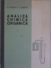 ANALIZA CHIMICA ORGANICA-FRANCISC ALBERT, CRISTIAN GREFF-218502 foto