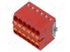 Bloc de distribuție PTFIX 17,5A 450V 12 terminale push-in PHOENIX CONTACT roșu pentru șină DIN