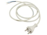 Cablu Alimentare PVC Alb 1.5m, 16A 250V