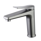 Baterie Lavoar Monopiesa Dimensiune Medie cu Ventil Click-Clack Lemark Bronx LM3737GM Grafit