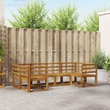 vidaXL Set de canapele de exterior 6 pcs natural Lemn Solid de Acacia 3366867