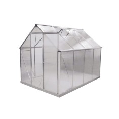 Sera pentru gradina HECHT GreenHouse I, 250 x 190 x 195 cm, cadru de aluminiu, folie policarbonat, suprafata 4.93 mp