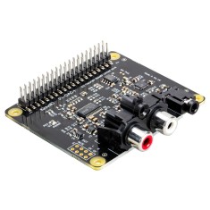 Placă de sunet Raspberry Pi DAC+ HAT, audio Hi-Fi 24-bit/192kHz, ieșiri RCA și jack 3,5 mm