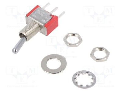 Comutator basculant E-SWITCH SPDT ON-ON 2A/250VAC 5A/28VDC foto