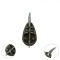 Set 5 Momitoare Method Feeder INLINE cu Vartej si Con Antitangle