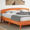 Gossi tablie de pat, maro ceruit, 180 cm, lemn masiv de pin